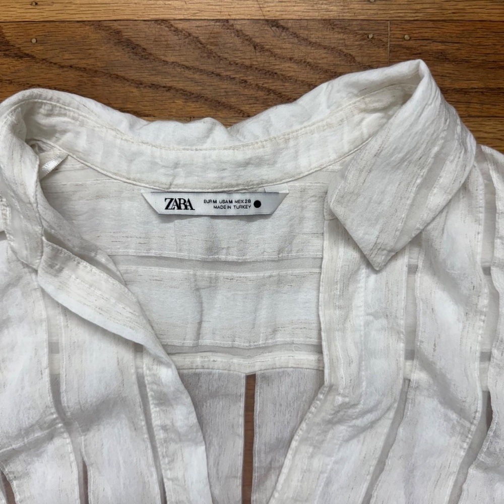 Zara Button Almost Translucent - image 2